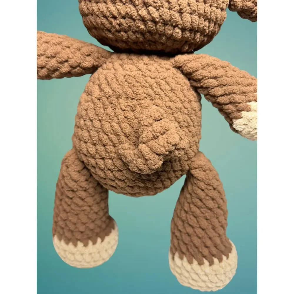 Handcrafted Highland Cow Plush 10” Crochet Nursery Decor Baby Shower Gift